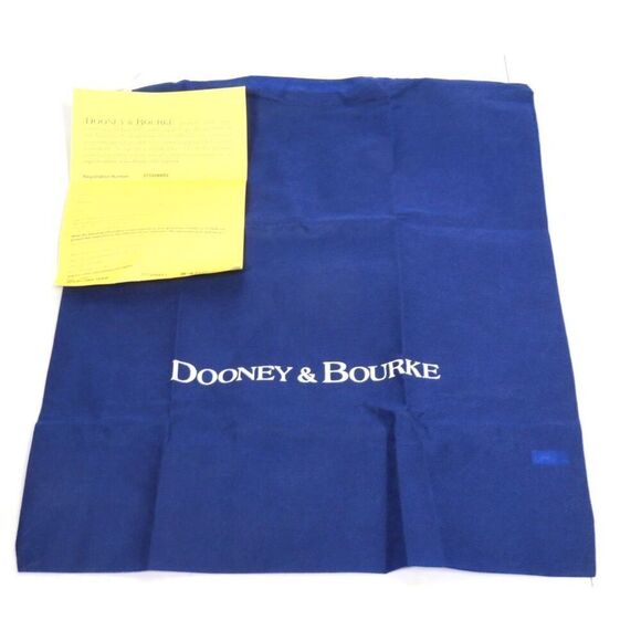 Dooney & Bourke Pebble Grain Leather Sac Crossbody Bag Blue Brown Leather NWT - Picture 8 of 9